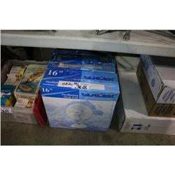 LOT OF 16" DESK FANS