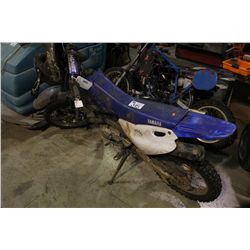 BLUE YAMAHA DIRTBIKE , BLUE DIRTBIKE FRAME, BLACK POCKET BIKE AND YELLOW DIRT BIKE - ALL NO REGIS-