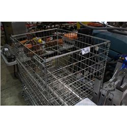 COLLAPSIBLE STACKABLE METAL WIRE BIN