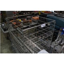 COLLAPSIBLE STACKABLE METAL WIRE BIN