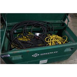 GREEN LEE JOB BOX WITH ROPES AND ELECTRICAL