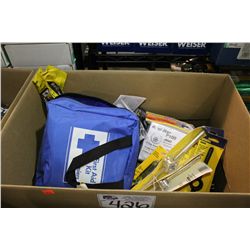 BOX OF ASSORTED TOOLS AND FILES