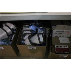 BOX OF BAGED PLUMBING HARDWARE