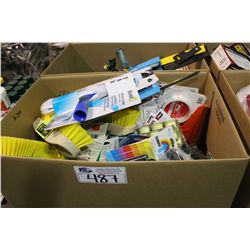 BOX OF ASSORTED BRUSHES AND HOSE PRODUCT