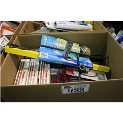 BOX OF ASSORTED BRUSHES AND HOSE PRODUCT