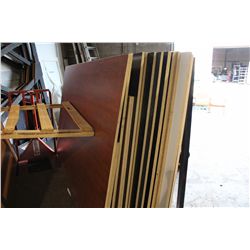 LOT OF ASSORTED VENEERED MDF