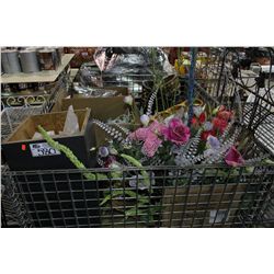 BIN OF ASSORTED FLOWER SHOP ITEMS *BIN NO GO*