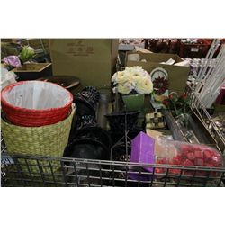 BIN OF ASSORTED FLOWER SHOP ITEMS *BIN NO GO*