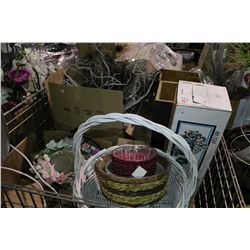 BIN OF ASSORTED FLOWER SHOP ITEMS *BIN NO GO*