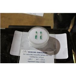 LOOSE GEMSTONE GENUINE EMERALDS