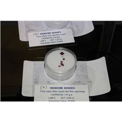 LOOSE GEMSTONE GENUINE RUBIES