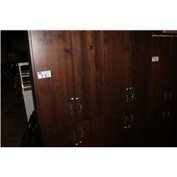 WOODEN STORAGE LOCKERS