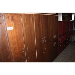 WOODEN STORAGE LOCKERS