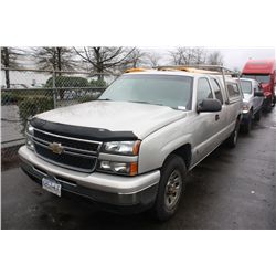 2007 BROWN CHEVROLET SILVERADO LS PICK UP
