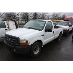 1999 WHITE FORD F-250 SUPER DUTY PICK UP 247,612KM