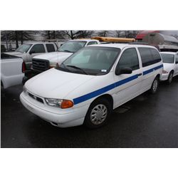 1998 WHITE FORD WINDSTAR VAN 126,102KM GAS 3.8L