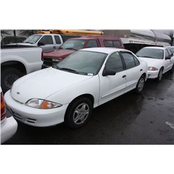 2000 WHITE CHEVROLET CAVALIER 4DR SDN 91,911KM GAS