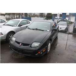 2002 BLACK PONTIAC SUNFIRE 2DR CPE 112,413KM GAS