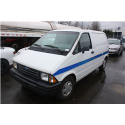 1996 WHITE FORD AEROSTAR CARGO VAN 48,668KM GAS