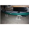 Image 2 : 15FT7 GREEN FIBERGLASS CANOE