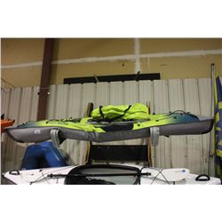 WEST MARINE 10FT INFLATABLE KAYAK WITH TRAVEL BAG