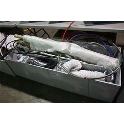 GREY MOBILE BIN OF MARINE PARTS