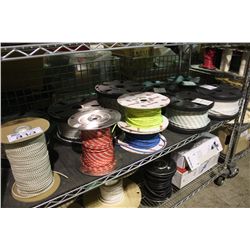SHELF OF ASSORTED MARINE ROPE
