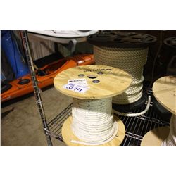 2 LARGE SPOOLS OF MARINE ROPE