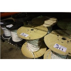 2 LARGE SPOOLS OF MARINE ROPE