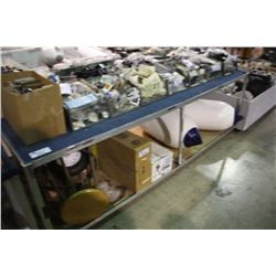 LARGE MOBILE CARPETED TABLE