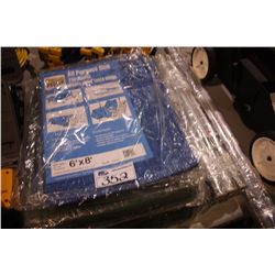 ASSORTED TARPS AND PLAN SHIELDS