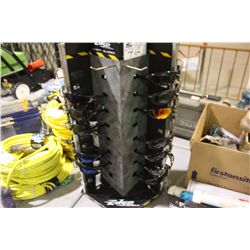 EDGE POLERIZED SAFETY GLASSES AND DISPLAY RACKING