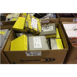 BOX OF ABRASIVE FLAP WHEELS