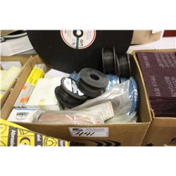 BOX OF ASSORTED SAND PAPER & ABRASIVE