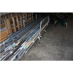 LARGE LOT OF READY RODS AND METAL SUPORTS
