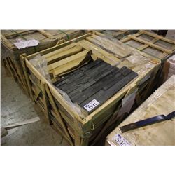 PALLET OF CHARCOAL BLACK FLAT LEDGESTONE