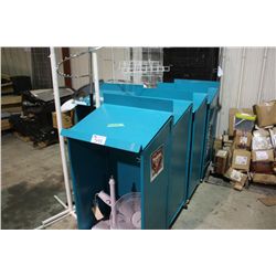 LARGE LOT OF ASSORTED DISPLAY RACKING AND SHELVES