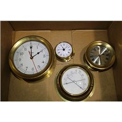 MARINE CLOCKS, GUAGES , ASSORTED MODELS AND BOATS