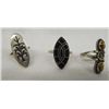 Image 2 : 10 Navajo & Zuni  Sterling Rings