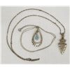 Image 1 : 2 Navajo Sterling and Turquoise Necklaces