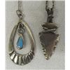 Image 2 : 2 Navajo Sterling and Turquoise Necklaces