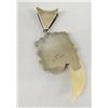 Image 2 : Navajo Sterling Tooth Pendant - LM Nez