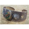 Image 1 : 1940 Navajo Pawn Sterling  Turquoise Bracelet