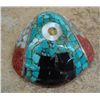 Image 1 : Santo Domingo Stone Overlay Sea Shell Pendant