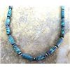 Image 1 : Southwestern Spiderweb Turquoise Bead Necklace