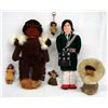 Image 1 : 6 Handcrafted Native American Dolls