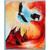 Image 1 : Original Acrylic Painting on Canvas-Kills Thunder