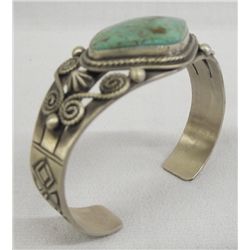 Navajo Turquoise Sterling Bracelet - Ramone