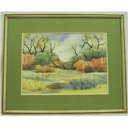 Original Framed Watercolor Painting - Ashcraft