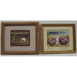 Two Framed Signed Prints - David Dawangyumptewa